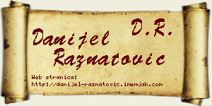 Danijel Ražnatović vizit kartica